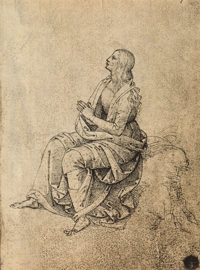 Female Figure Praying by Raffaello Sanzio Raphael